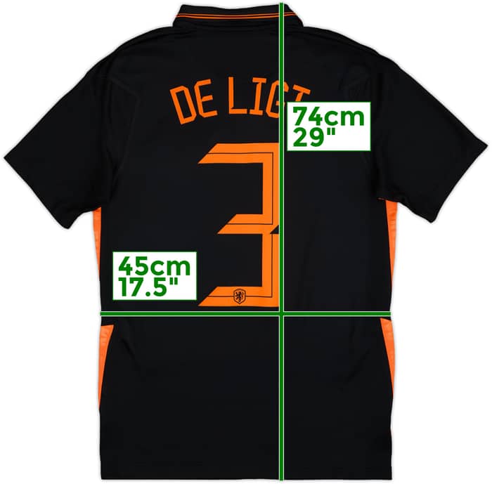 2020-22 Netherlands Away Shirt DeLigt #3 - 10/10 - (S)