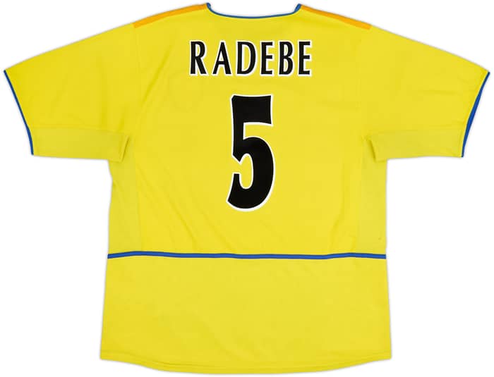 2002-03 Leeds United Away Shirt Radebe #5 - 5/10 - (XL)