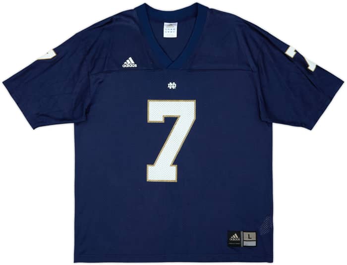 2005-06 Notre Dame Fighting Irish #7 adidas Home Jersey - 8/10 - (L)
