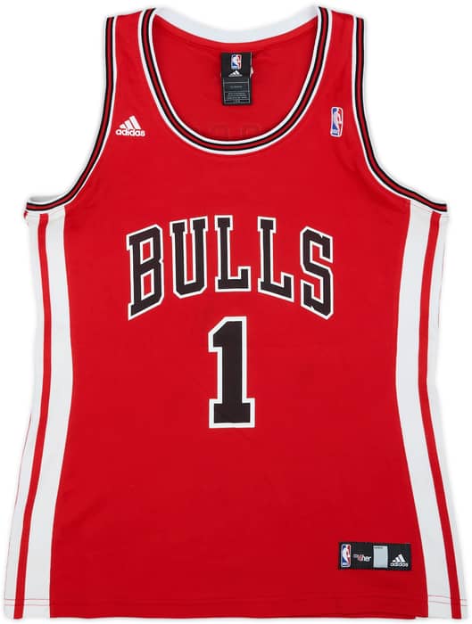 2010-14 Chicago Bulls Rose #1 adidas NBA 4 Her Away Jersey - 6/10 - (L)