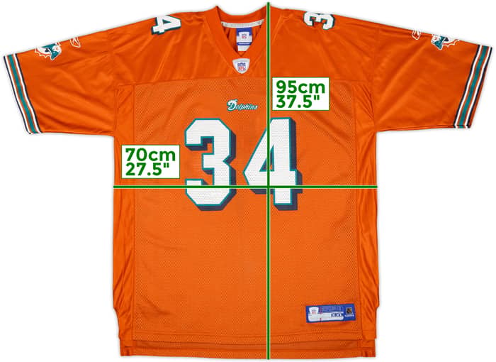 2005 Miami Dolphins R.Williams #34 Reebok On Field Alternate Jersey - 9/10 - (XXL)