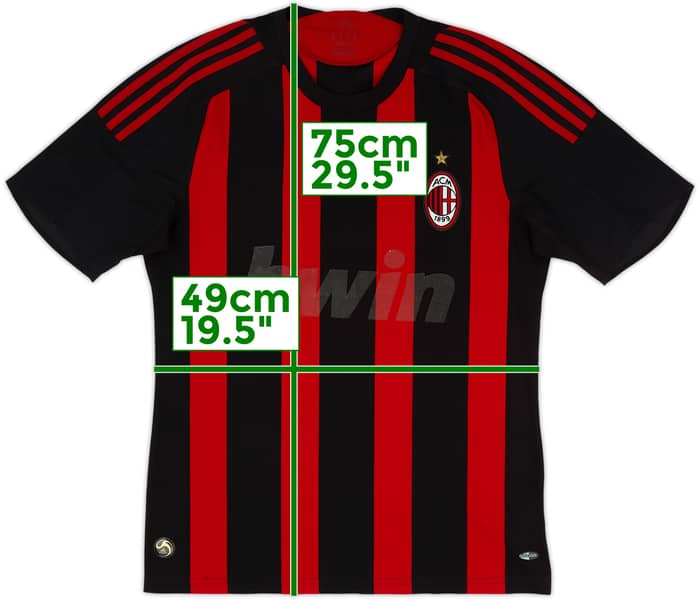 2008-09 AC Milan Home Shirt - 4/10 - (M)