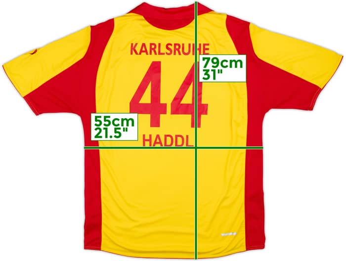 2008-09 Karlsruher Third Shirt Haddl #44 - 8/10 - (XXL)