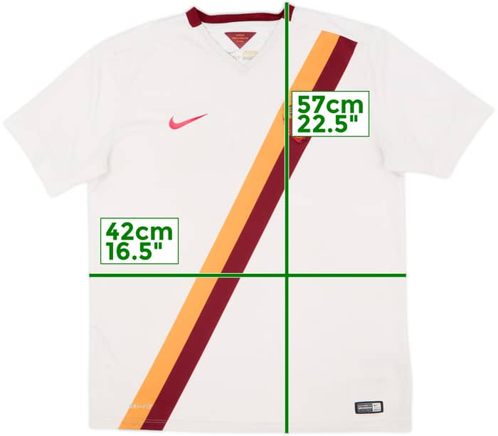 2014-15 Roma C8 Away Shirt #8 - 4/10 - (L)