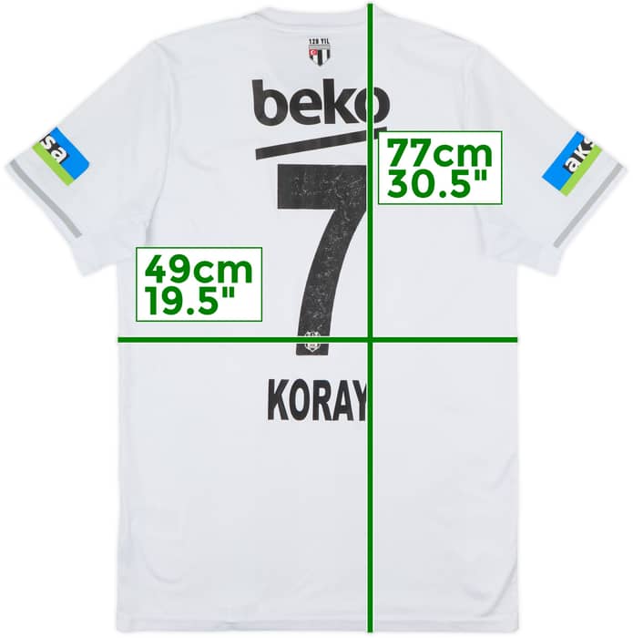 2022-23 Besiktas Home Shirt Koray #7 - 7/10 - (M)