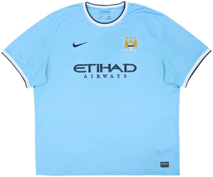 Camiseta de local del Manchester City 2013-14 Kun Aguero #16 - 6/10 - (3XL)