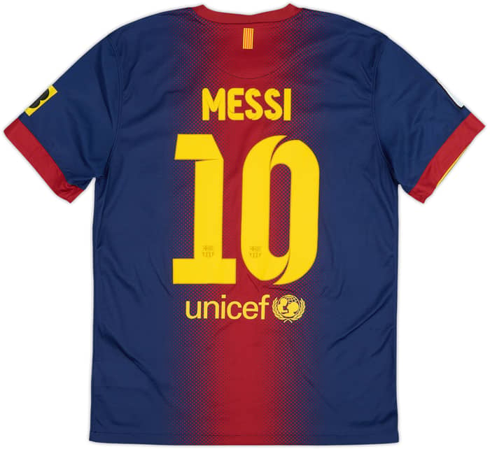2012-13 Barcelona Home Shirt Messi #10 - 7/10 - (M)