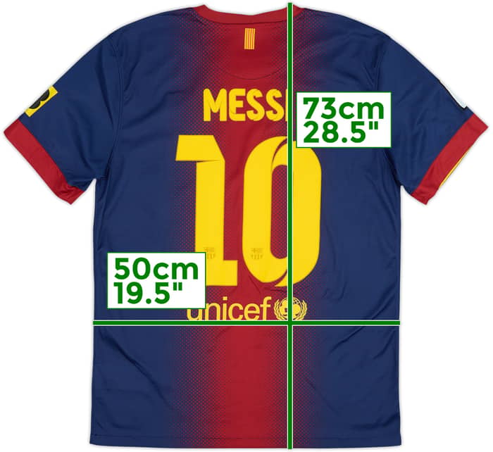 2012-13 Barcelona Home Shirt Messi #10 - 7/10 - (M)