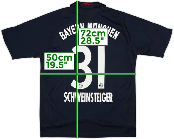 2008-09 Bayern Munich Camiseta Visitante Schweinsteiger #31 - 6/10 - (XL.Boys)