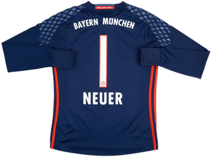 2016-17 Bayern Munich GK Shirt Neuer #1 - 8/10 - (L.Boys)