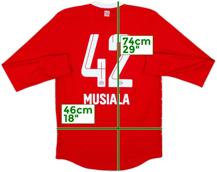 2022-23 Bayern Munich Player Issue Home L/S Shirt Musiala #42 - 10/10 - (S)