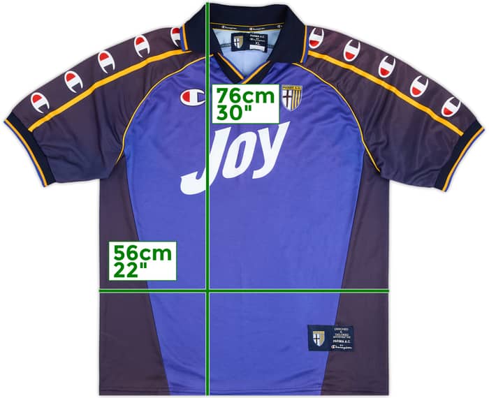 Camiseta Champion de entrenamiento versión jugador del Parma 2001-02 #110 - 9/10 - (XL)