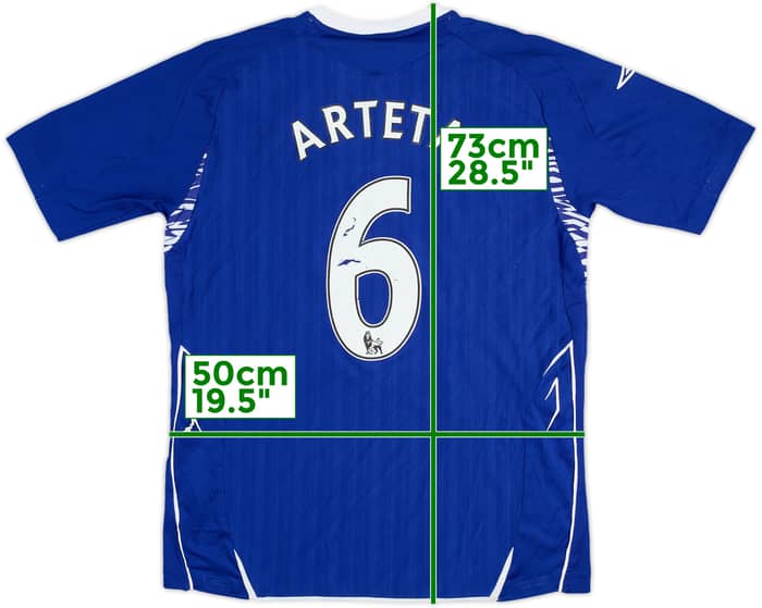 2007-08 Everton Home Shirt Arteta #6 - 5/10 - (M)