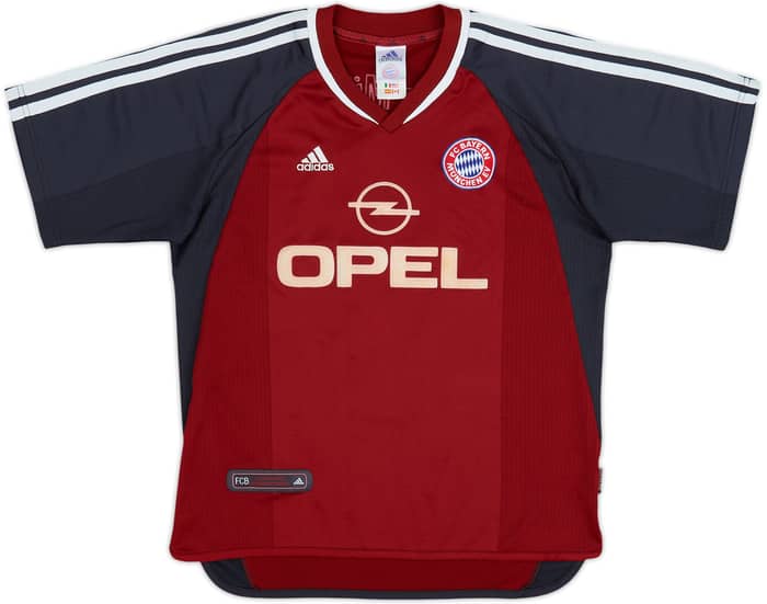2001-02 Bayern Munich Home Shirt Elber #9 - 7/10 - (XL.Boys)