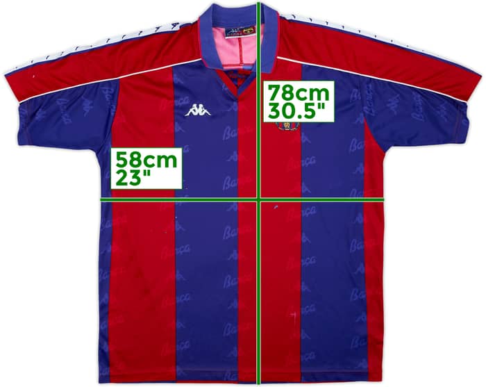 1992-95 Barcelona Home Shirt - 3/10 - (XL)