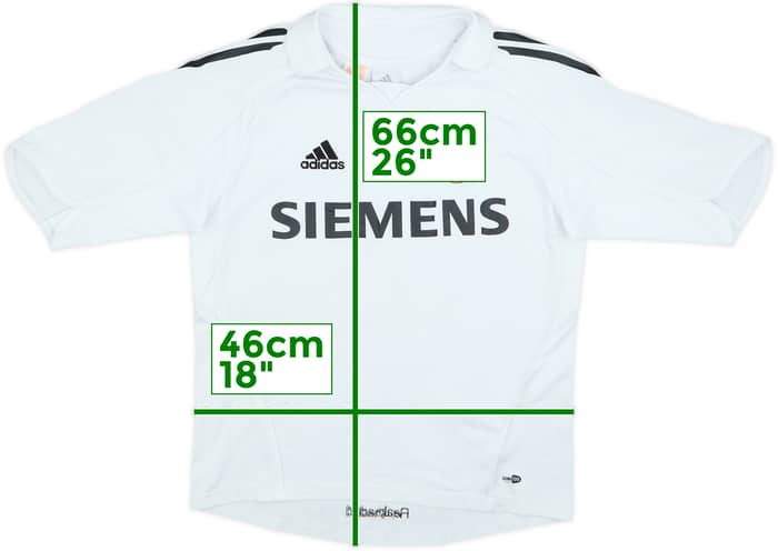 2005-06 Real Madrid Home Shirt - 6/10 - (13-14 Years)
