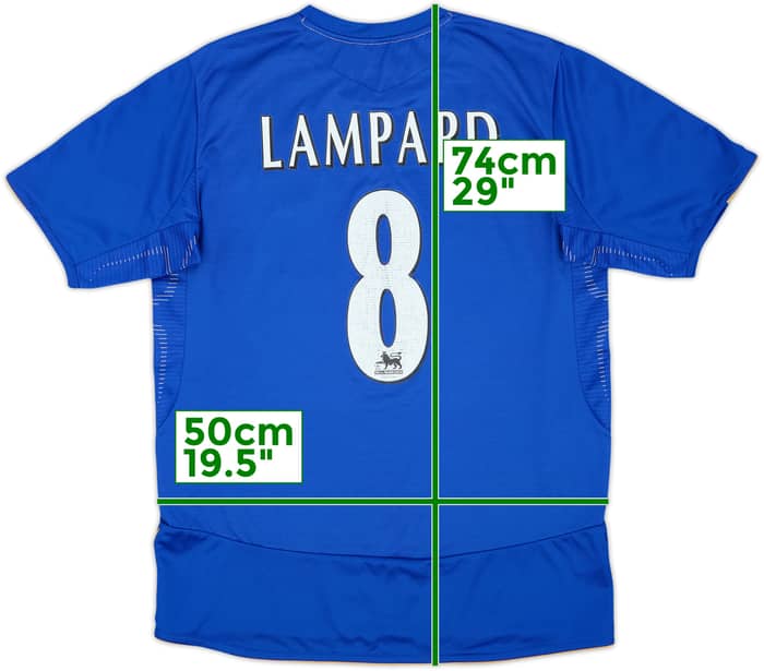 2005-06 Chelsea Centenario Local Camiseta Lampard #8 - 6/10 - (M)