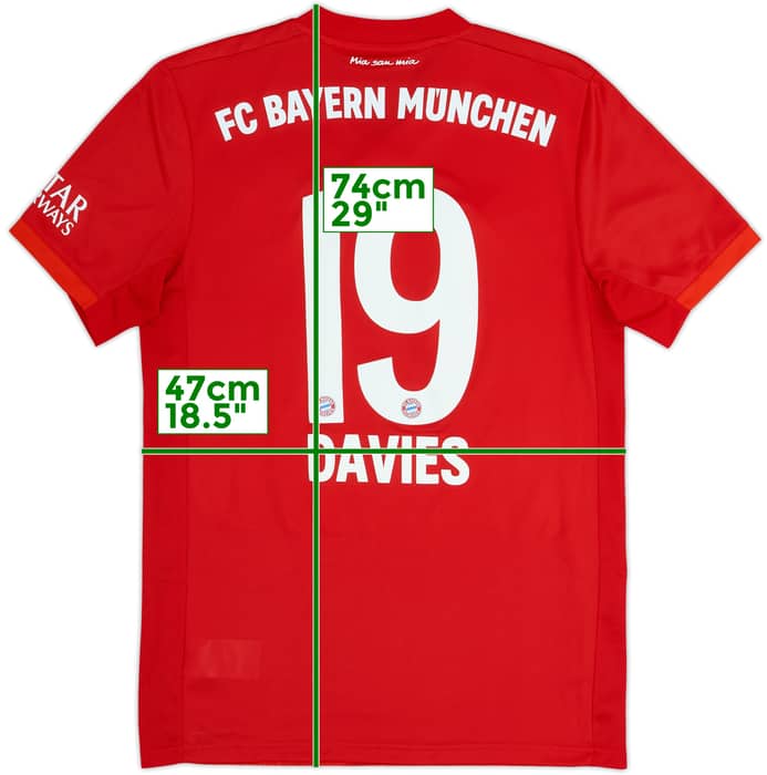 2019-20 Bayern Munich Home Shirt Davies #19 - 7/10 - (S)