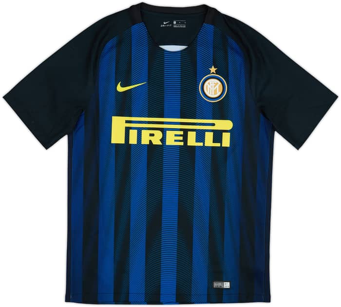 2016-17 Inter Milan Home Shirt Ever Banega #19 - 9/10 - (M)