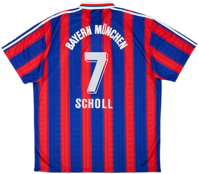 1995-97 Bayern Munich Maillot Domicile Scholl #7 - 8/10 - (XL)