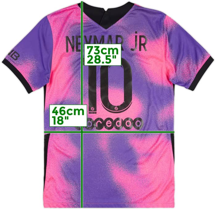 2020-21 Paris Saint-Germain Fourth Shirt Neymar Jr #10 - 9/10 - (S)