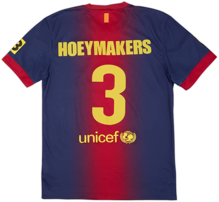 Camiseta de local del Barcelona 2012-13 Hoeymakers #3 - 6/10 - (S)