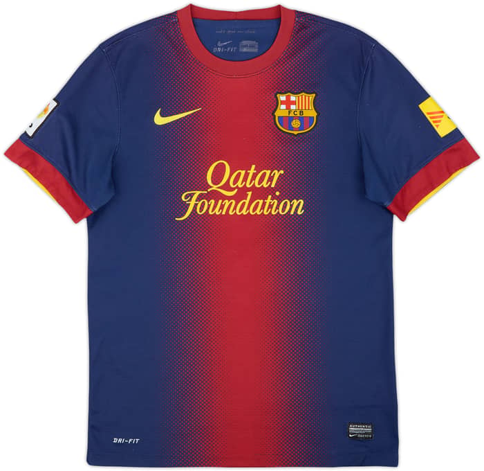 2012-13 Barcelona Home Shirt Puyol #5 - 6/10 - (S)