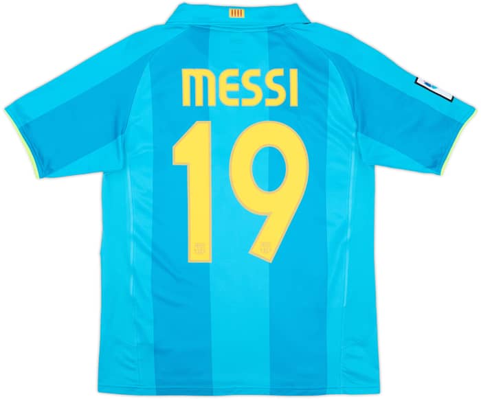 2007-09 Barcelona Away Shirt Messi #19 - 10/10 - (13-15 Years)