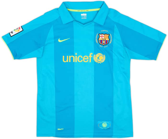 2007-09 Barcelona Away Shirt Messi #19 - 10/10 - (13-15 Years)