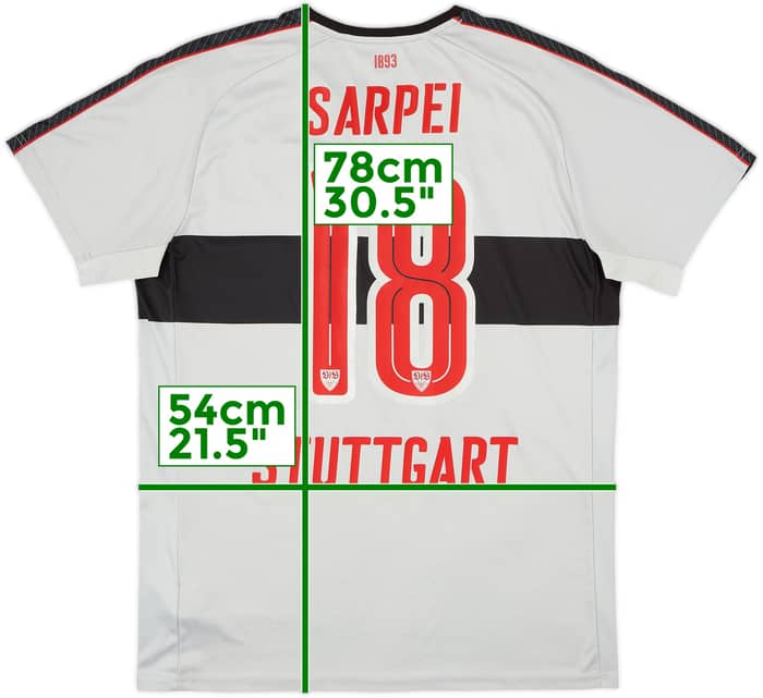 2016-17 Stuttgart Signed Third Shirt Sarpei #18 - 7/10 - (L)