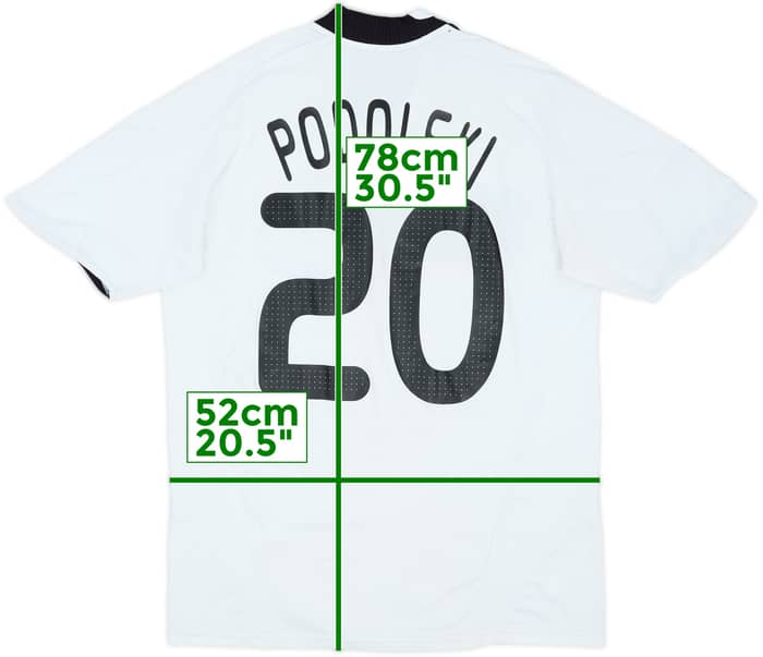 2008-09 Germany Home Shirt Podolski #20 - 7/10 - (M)
