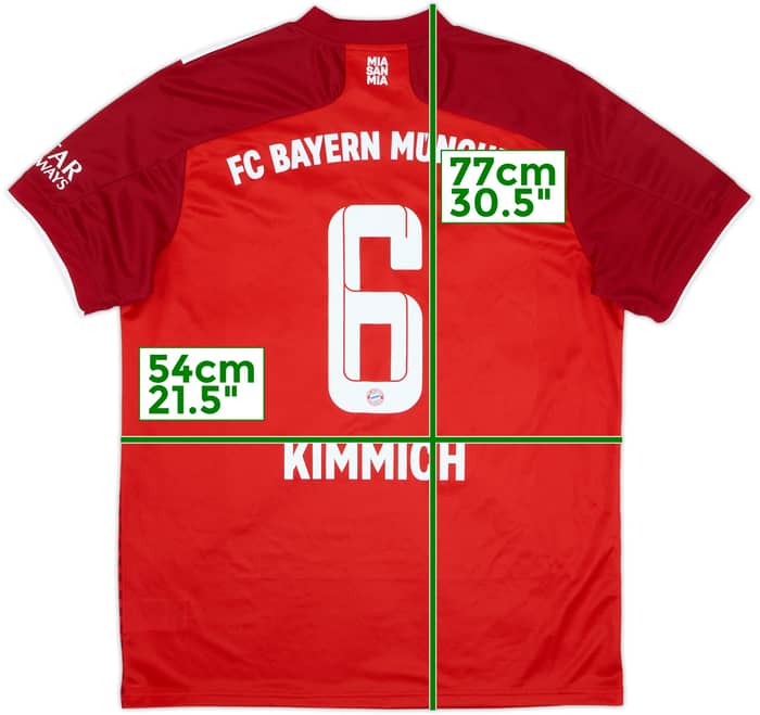 2021-22 Bayern Munich Home Shirt Kimmich #6 - 10/10 - (L)