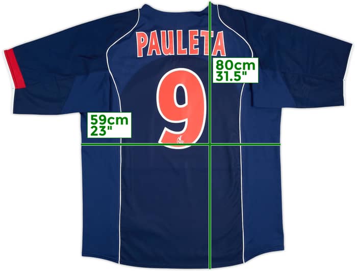 Camiseta de local del Paris Saint-Germain 2004-05 Pauleta #9 - 8/10 - (XL)