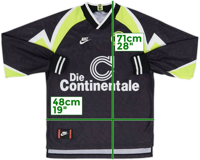 Camiseta de visitante de manga larga del Borussia Dortmund 1995-96 - 8/10 - (M)