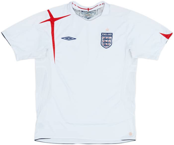 2005-07 England Home Shirt - 5/10 - (L)