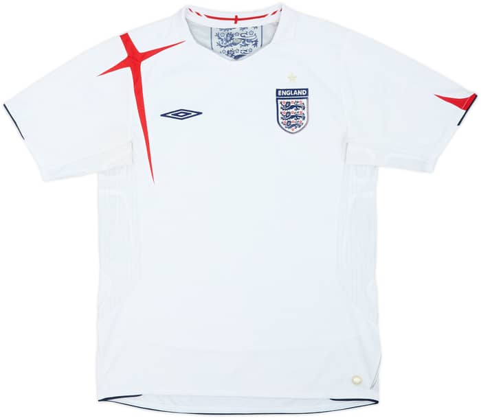 2005-07 England Home Shirt - 5/10 - (M)