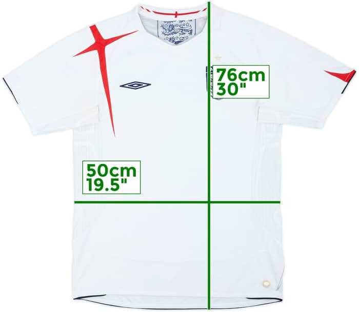 2005-07 England Home Shirt - 5/10 - (M)