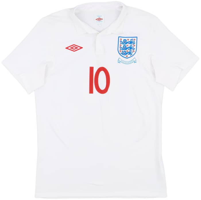 2009-10 England 'South Africa' Home Shirt Rooney #10 - 9/10 - (M)