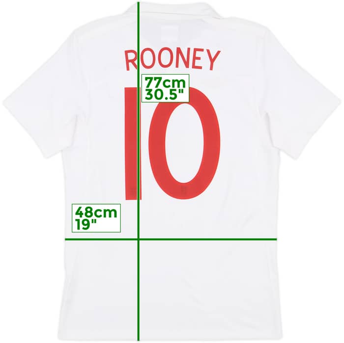 2009-10 England 'South Africa' Home Shirt Rooney #10 - 9/10 - (M)