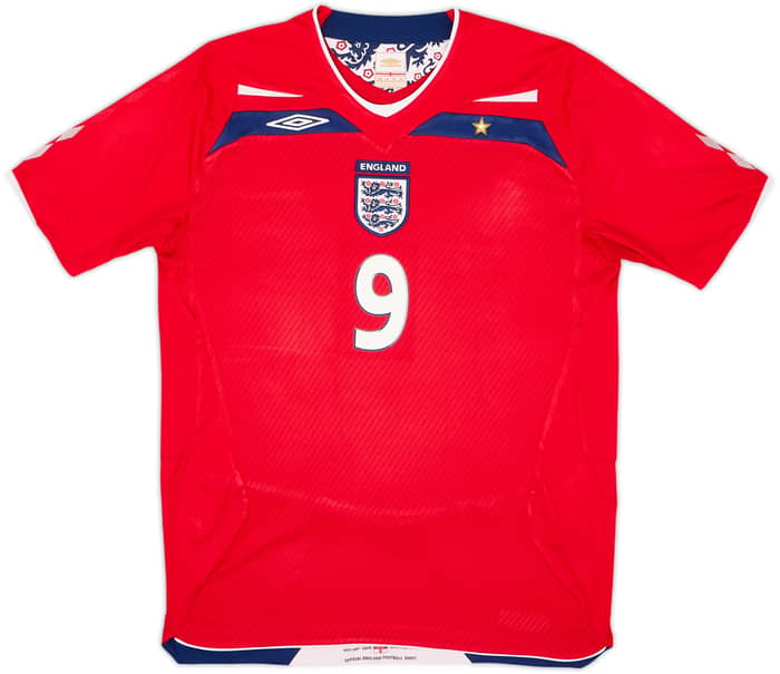 Camiseta de visitante de Inglaterra 2008-10 Rooney #9 - 8/10 - (XL.Niños)