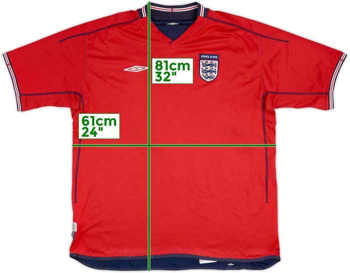2002-04 England Away Shirt - 5/10 - (XL)