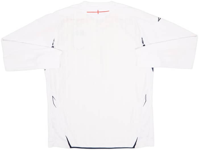 2007-09 England Home L/S Shirt - 5/10 - (L)