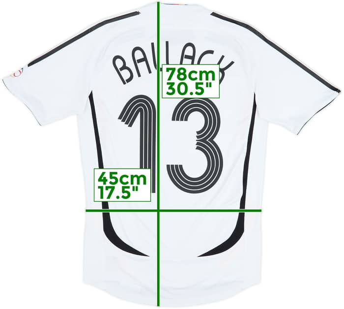 2005-07 Germany Player Issue Home Shirt Ballack #13 - 8/10 - (S)