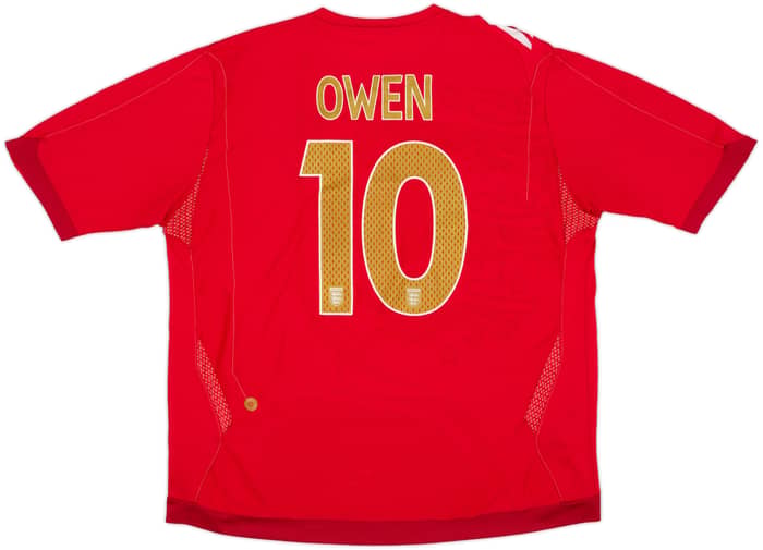 2006-08 England Away Shirt Owen #10 - 6/10 - (XXL)