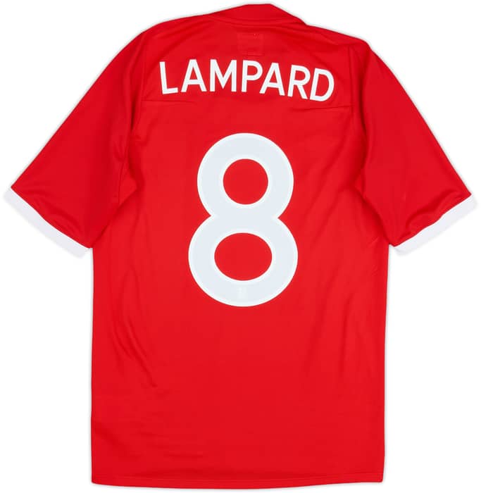 Camiseta de visitante de Inglaterra 2010-11 Lampard #8 - 9/10 - (XS)
