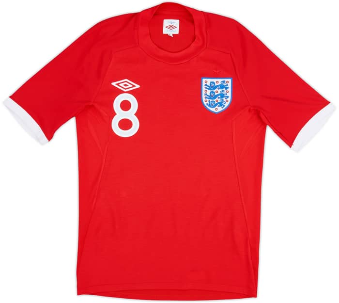 Camiseta de visitante de Inglaterra 2010-11 Lampard #8 - 9/10 - (XS)