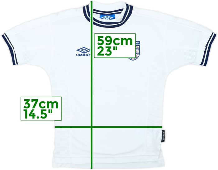 1999-01 England Home Shirt - 8/10 - (S.Boys)