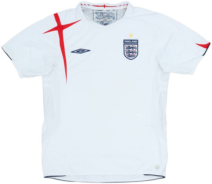 2005-07 England Home Shirt - 5/10 - (M)