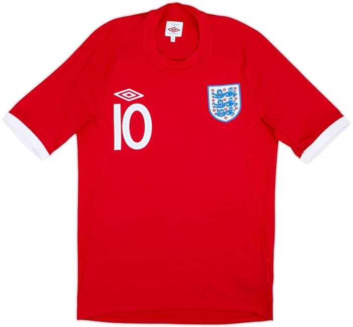 2010-11 England Away Shirt Rooney #10 - 9/10 - (XS)