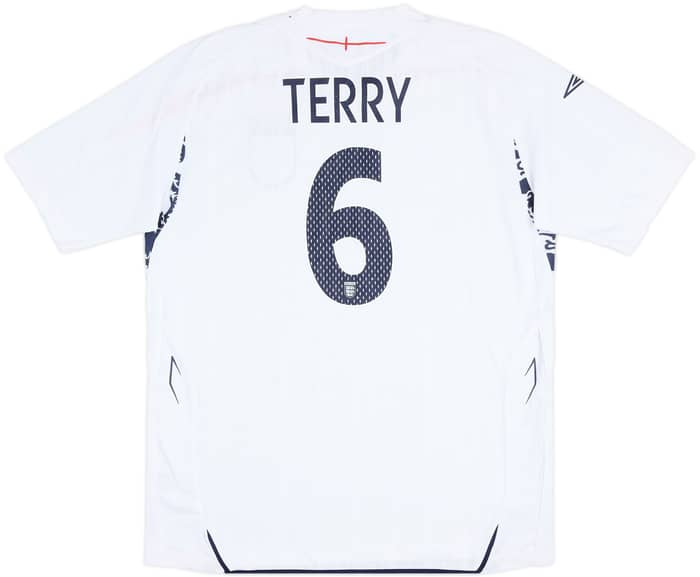 2007-09 England Home Shirt Terry #6 - 5/10 - (XL)